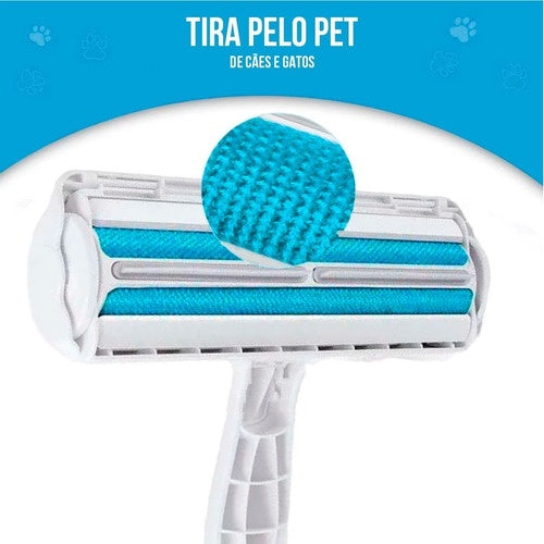 Removedor Rolo Tira Pelos Pet Mágico Animais Sofa Etc