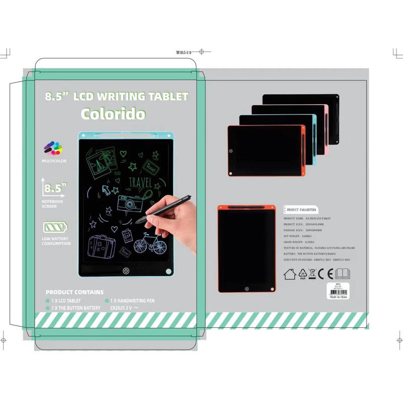 Lousa Mágica Infantil com Tela LCD — Tablet brinquedo
