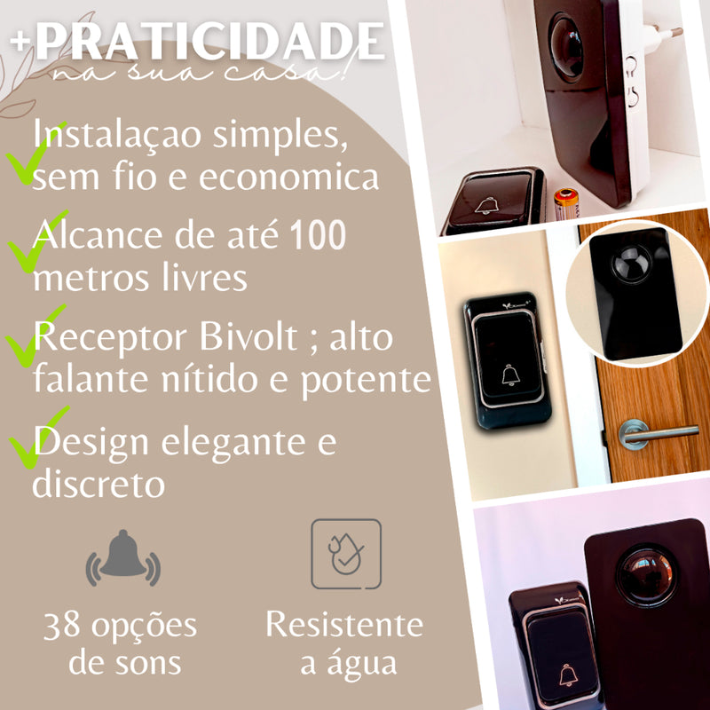 Campainha Sem Fio Campainha Wireless Residencial