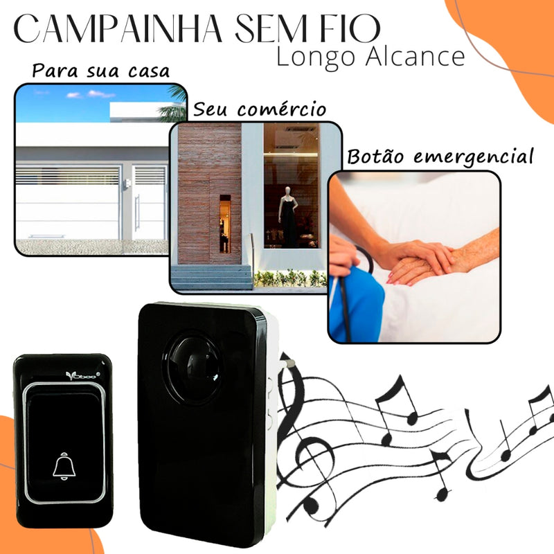 Campainha Sem Fio Campainha Wireless Residencial