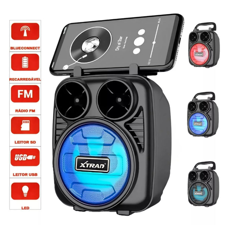 Caixa de som Multimidia Bluetooth 5W RMS Xtrad