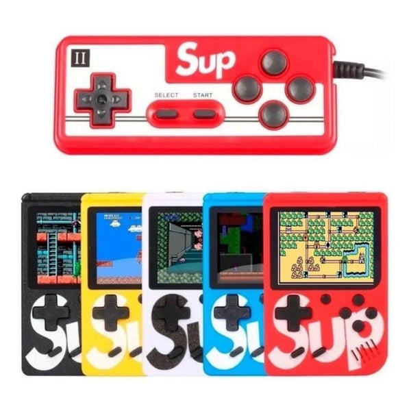 Mini Vídeo Game Clássico 400 Jogos Mini 2 Player Com Controle