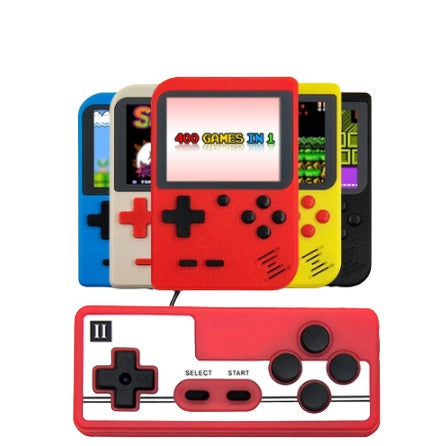 Mini Vídeo Game Clássico 400 Jogos Mini 2 Player Com Controle