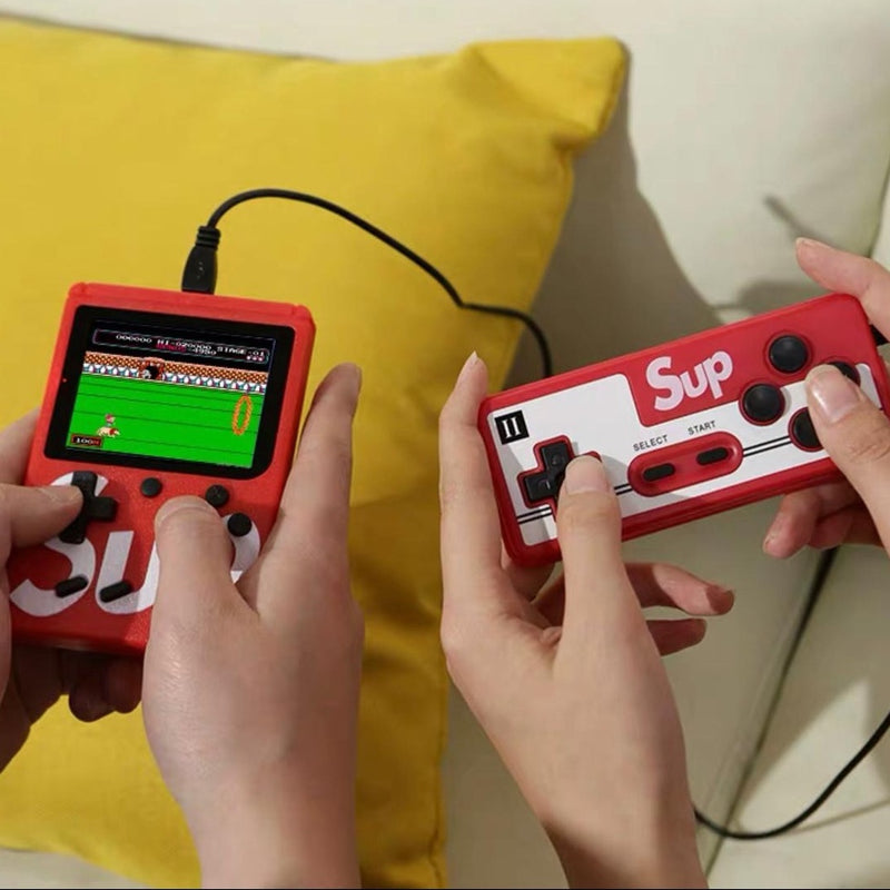 Mini Vídeo Game Clássico 400 Jogos Mini 2 Player Com Controle