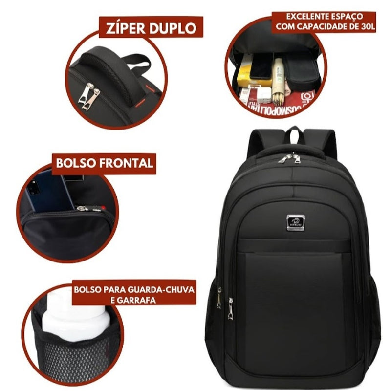 Mochila Mala Reforçada Notebook Unissex