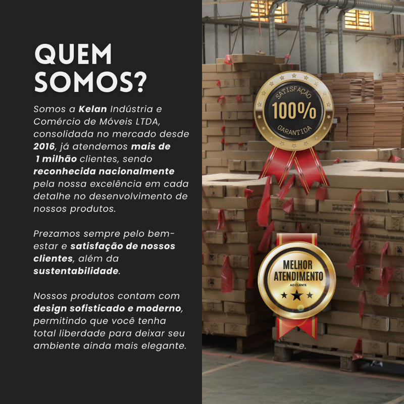 Prateleira De Canto  Preto - Branco