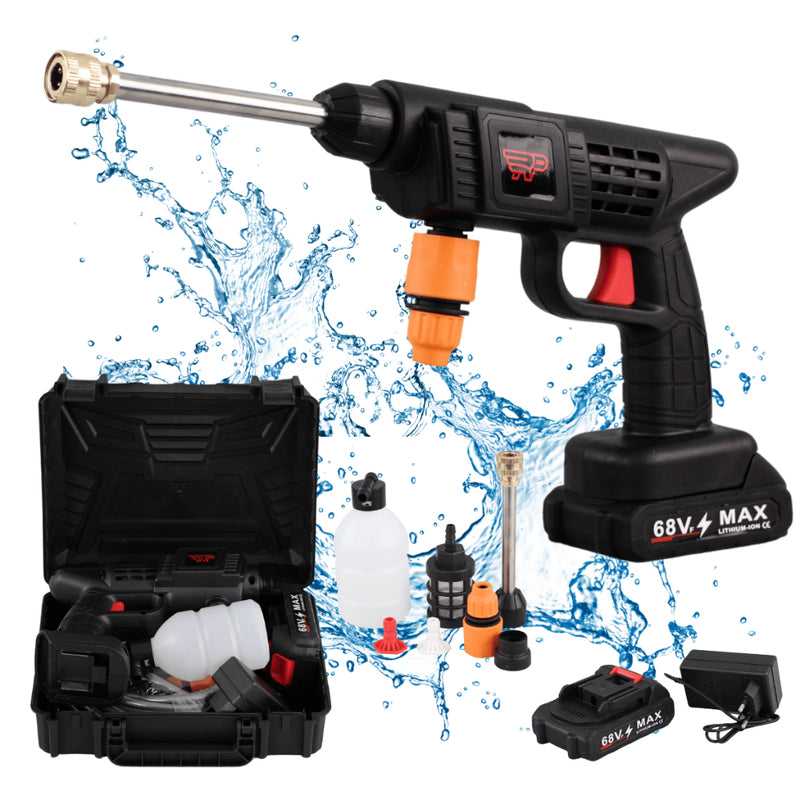 Lavadora Portátil de Alta Pressão 68V + 2 Baterias
