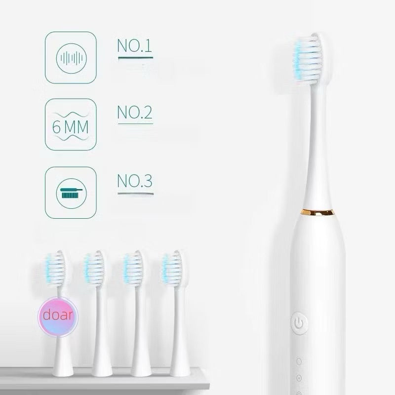Escova De Dentes Elétrica Recarregável