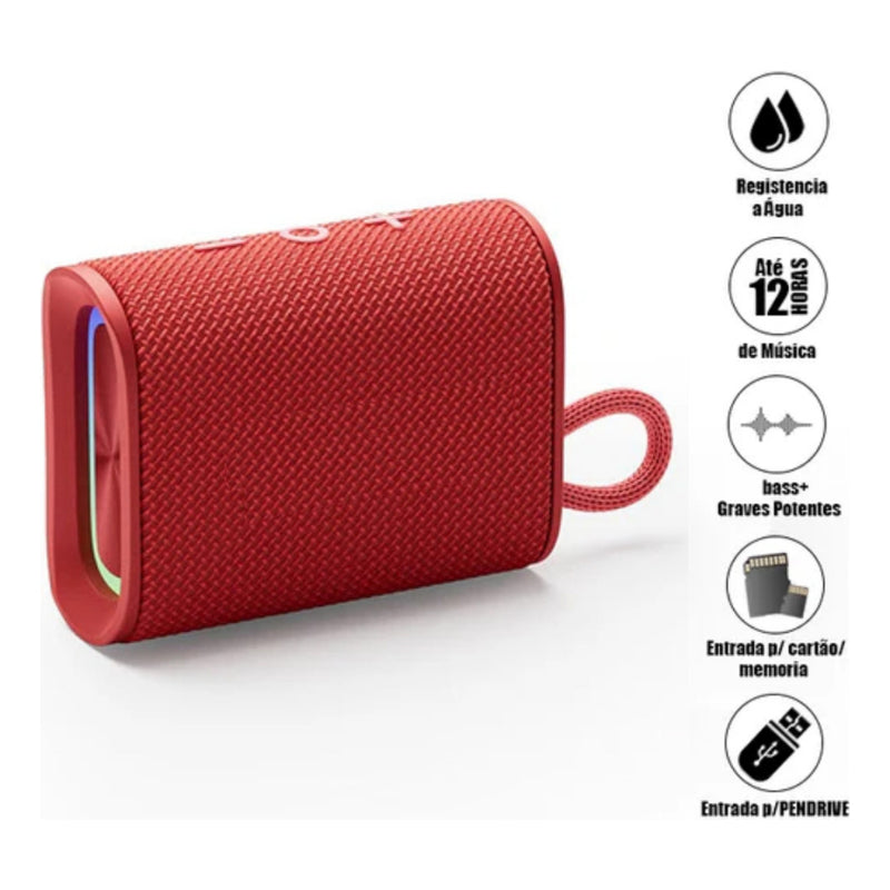 Caixa de Som Bluetooth Portátil Go4 Pro à Prova d'Água
