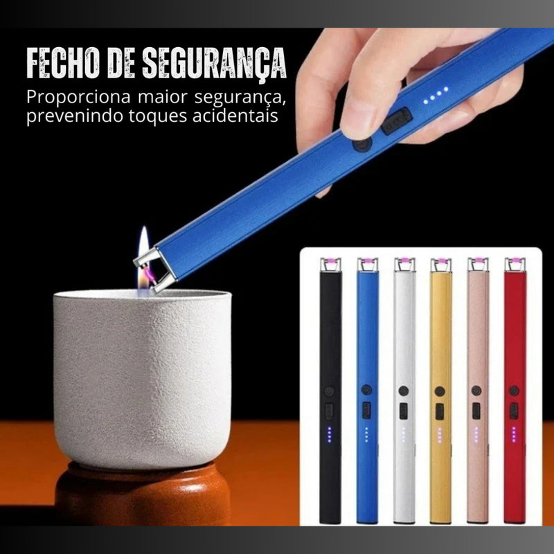 Acendedor Fogão Elétrico Eletrônico Usb Recarregável Luxo de plama