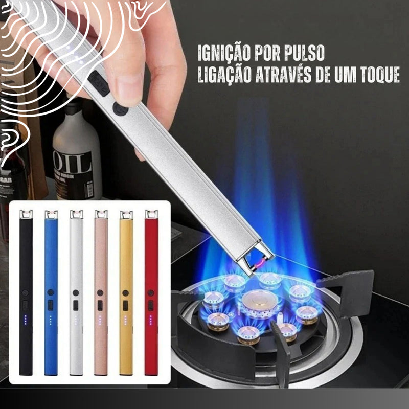 Acendedor Fogão Elétrico Eletrônico Usb Recarregável Luxo de plama