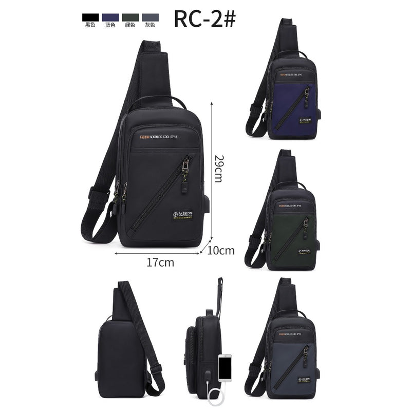 Mochila de Ombro Transversal Compacta