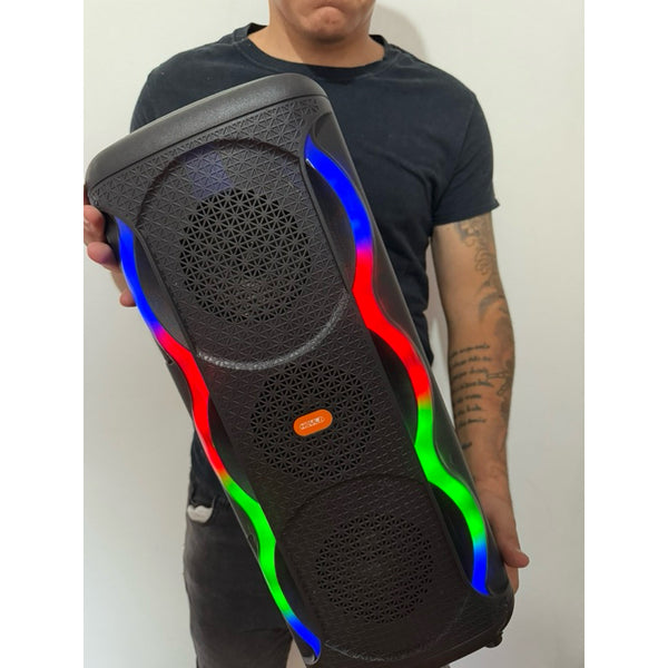 Caixa de som gigante 5000w pmpo 51cm Bluetooth rádio cartão de memória