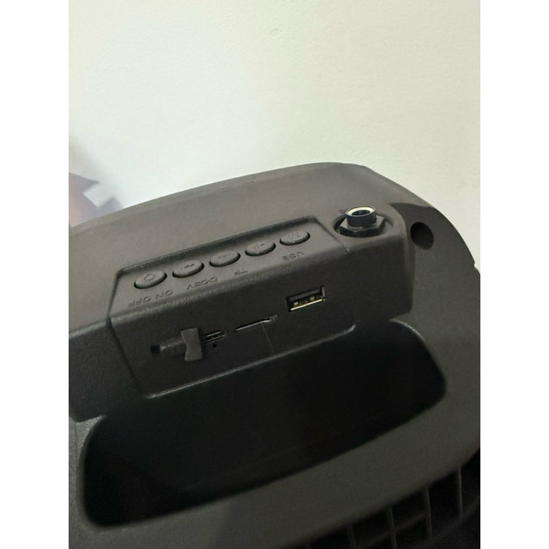 Caixa de som gigante 5000w pmpo 51cm Bluetooth rádio cartão de memória