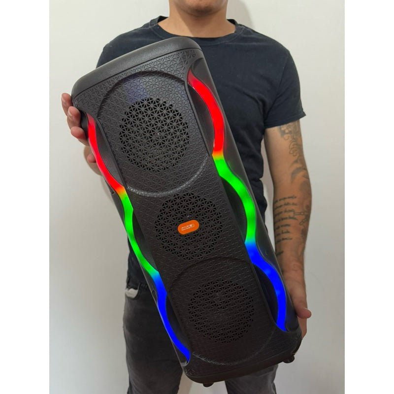 Caixa de som gigante 5000w pmpo 51cm Bluetooth rádio cartão de memória