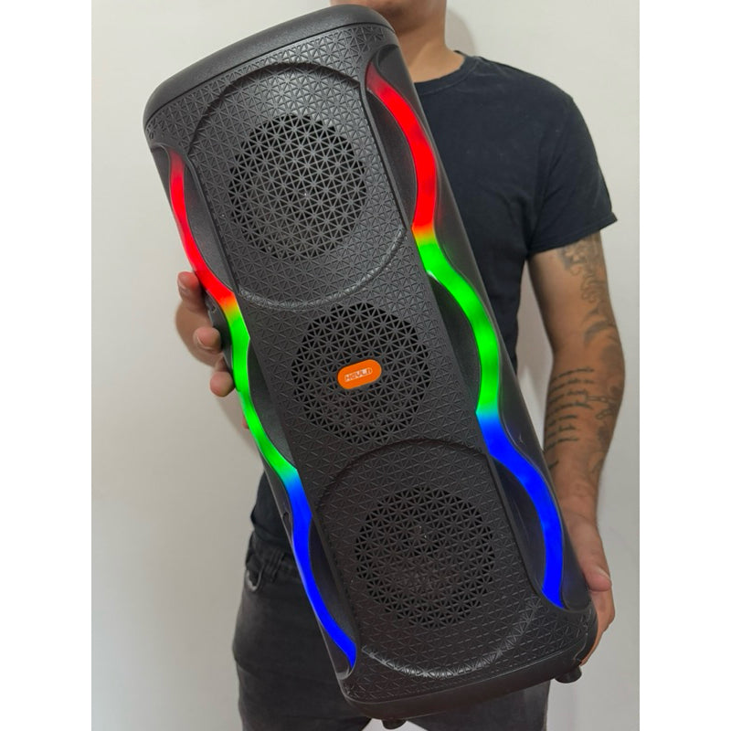 Caixa de som gigante 5000w pmpo 51cm Bluetooth rádio cartão de memória