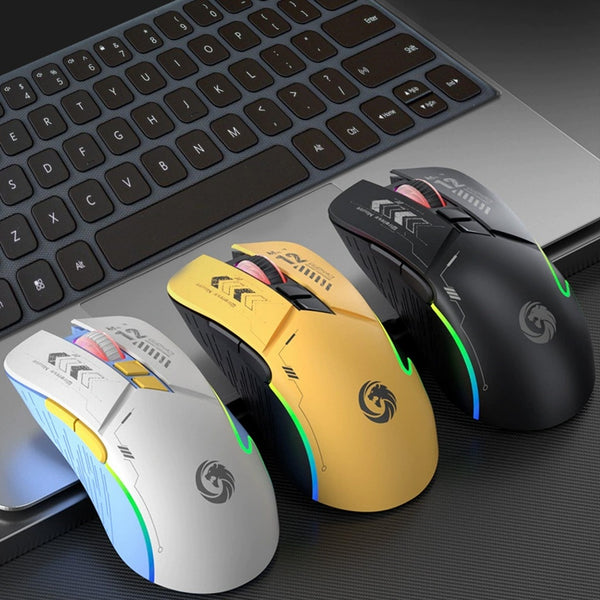 Mouse Sem Fio Recarregável Bluetooth com LED RGB