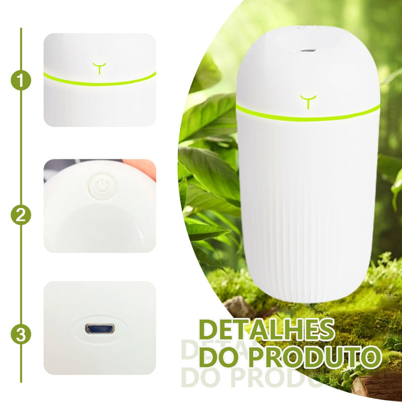 Umidificador De Ar Aromatizador Purificador