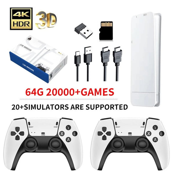 NOVO Vídeo Game Stick M15 Pro 4k 64gb Hdmi Com 2 Controles