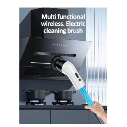 Esfregão Escova de Limpeza 9 EM 1 Com Porta Detergente Elétrico Recarregável USB.