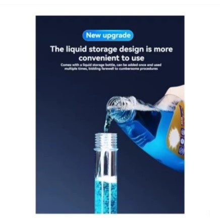 Esfregão Escova de Limpeza 9 EM 1 Com Porta Detergente Elétrico Recarregável USB.