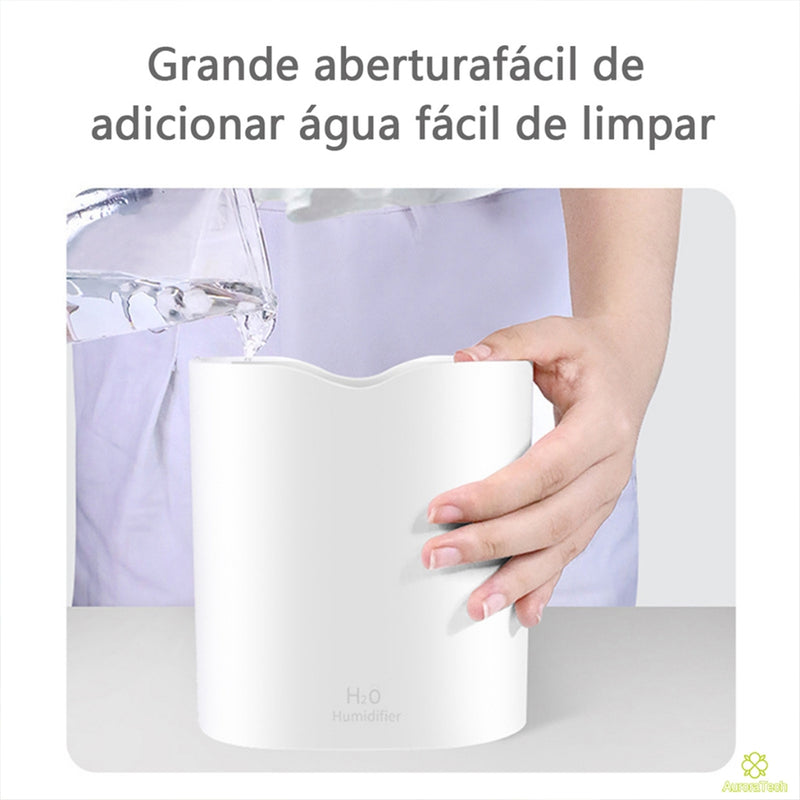 Umidificador De Ar 600ml  e 2000 ml Grande Com Bico Duplo