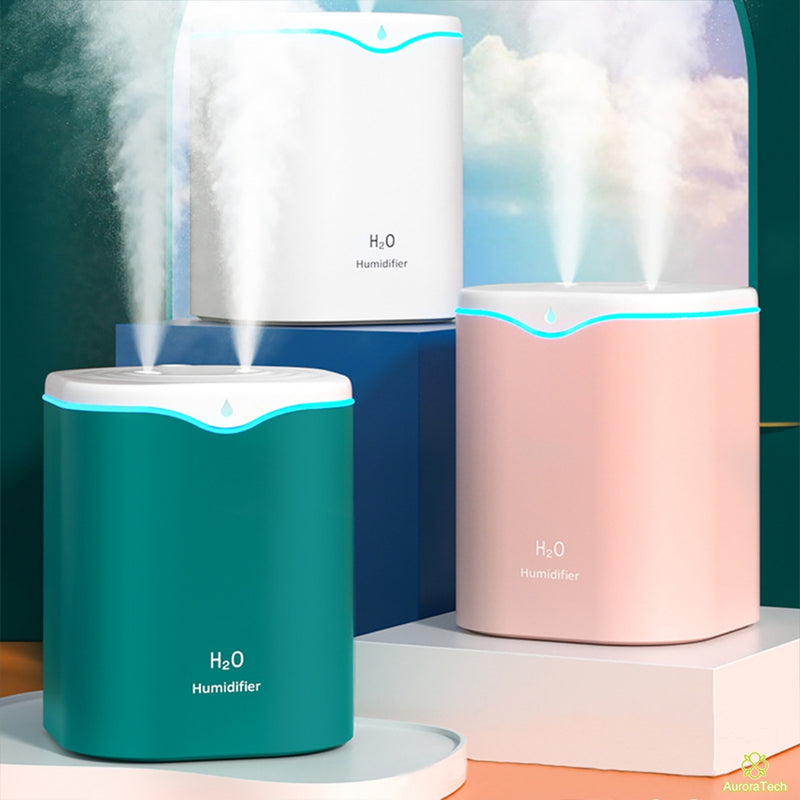 Umidificador De Ar 600ml  e 2000 ml Grande Com Bico Duplo