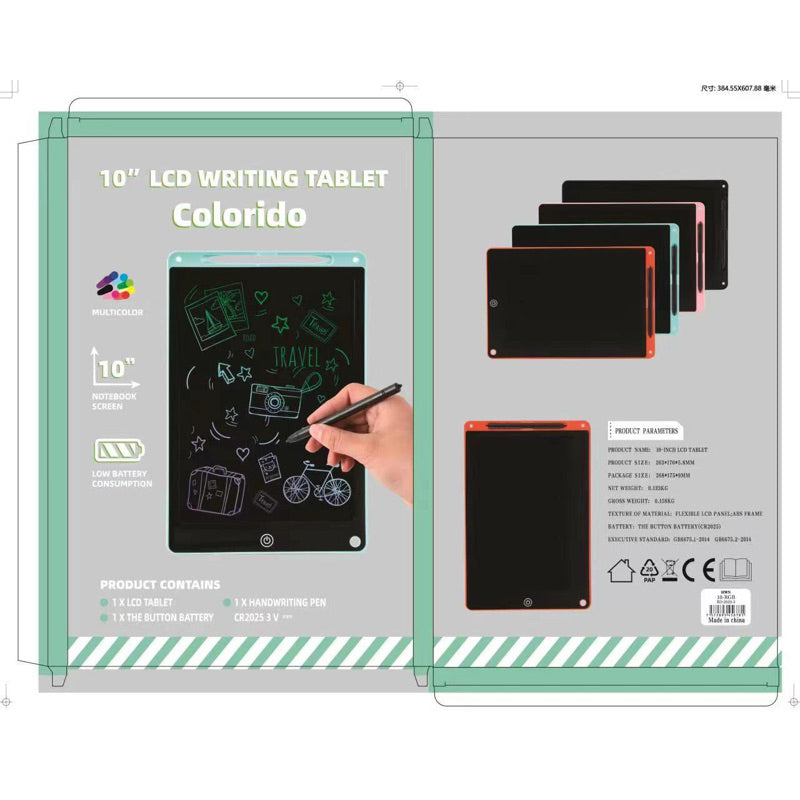 Lousa Mágica Infantil com Tela LCD — Tablet brinquedo