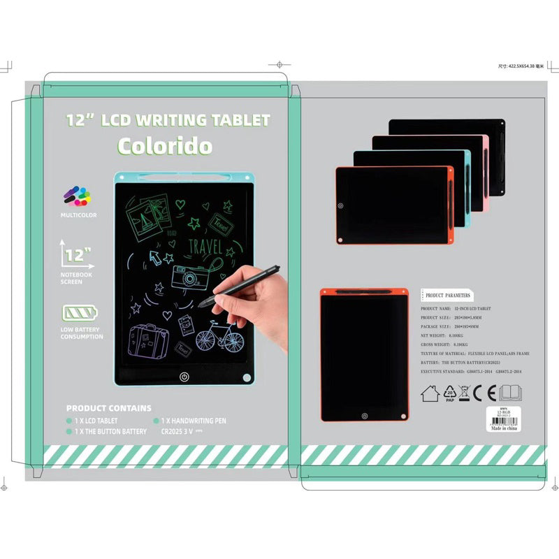 Lousa Mágica Infantil com Tela LCD — Tablet brinquedo