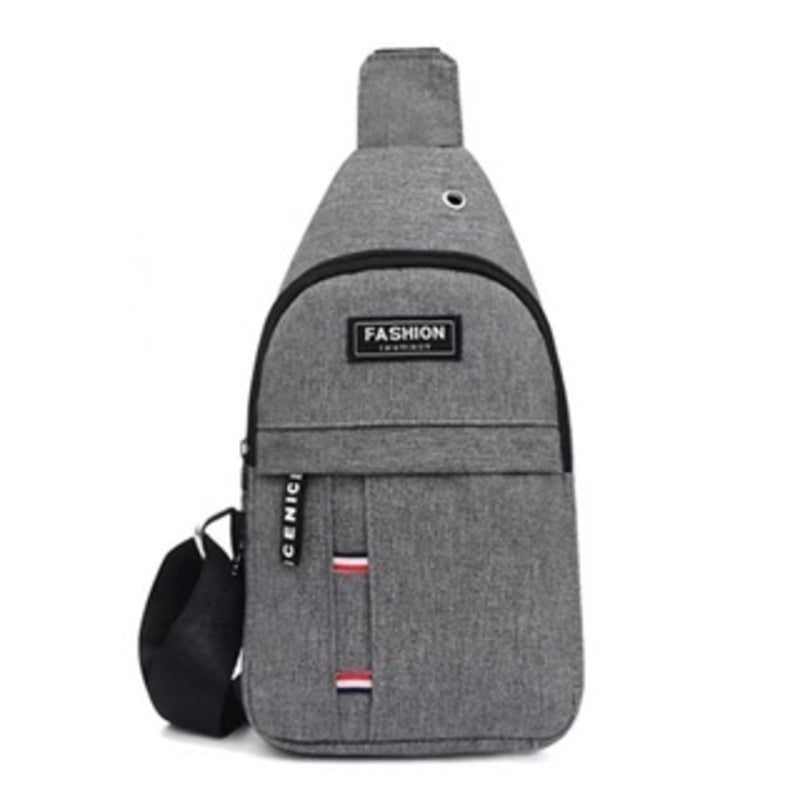 Bolsa de ombro masculina anti-roubo com usb