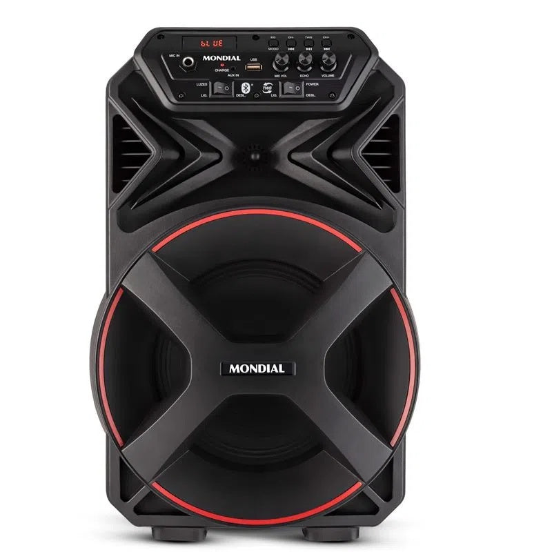 Caixa de Som Bluetooth  Mondial Amplificada Portátil 250W RMS