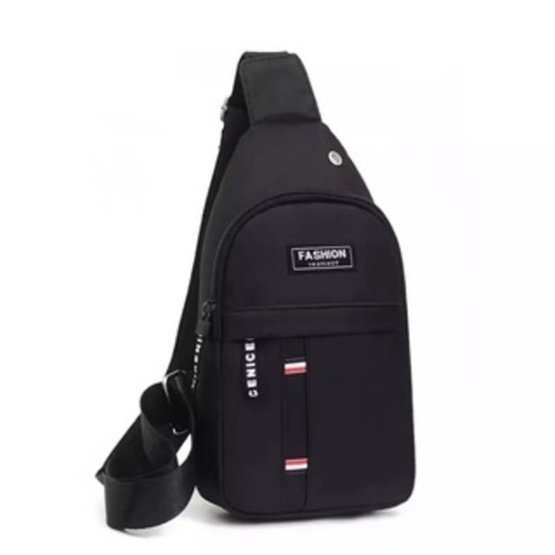 Bolsa de ombro masculina anti-roubo com usb