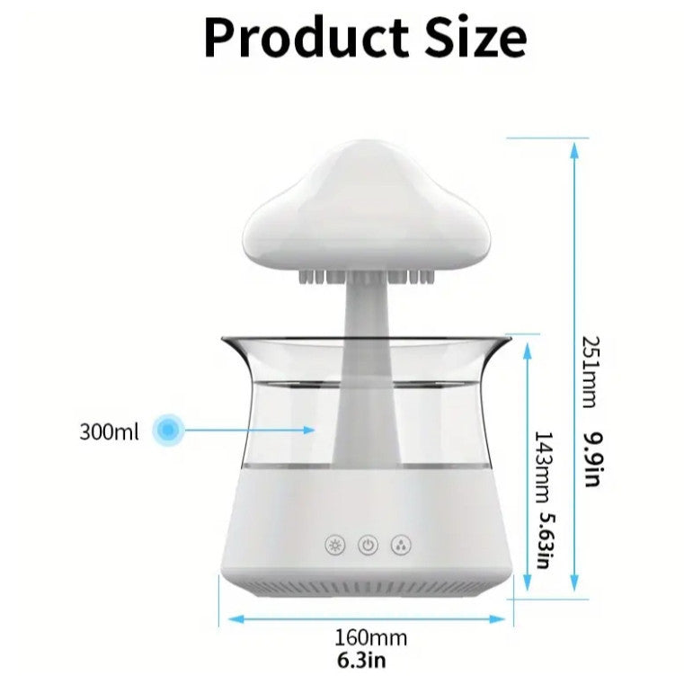 Umidificador Difusor  Aroma Bluetooth Com Som chuva