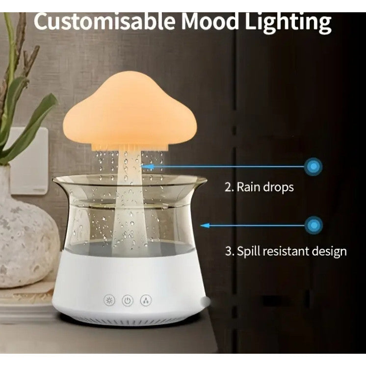 Umidificador Difusor  Aroma Bluetooth Com Som chuva
