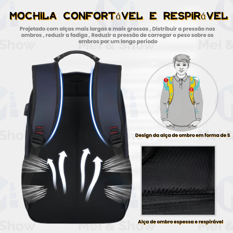 Mochila Masculina De Grande Capacidade