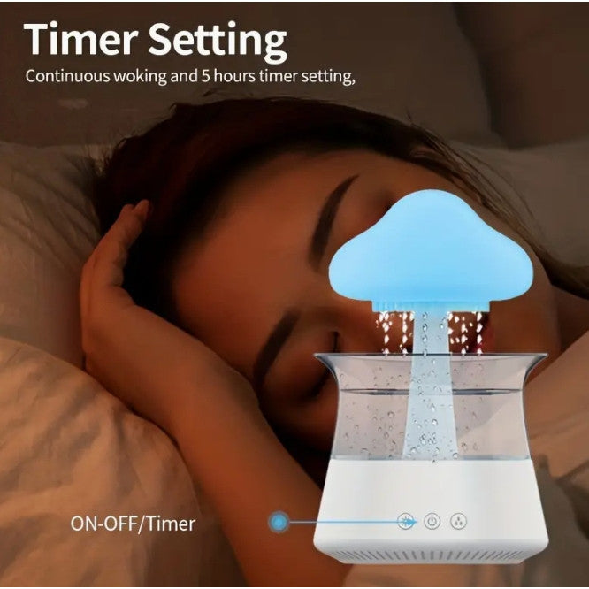 Umidificador Difusor  Aroma Bluetooth Com Som chuva
