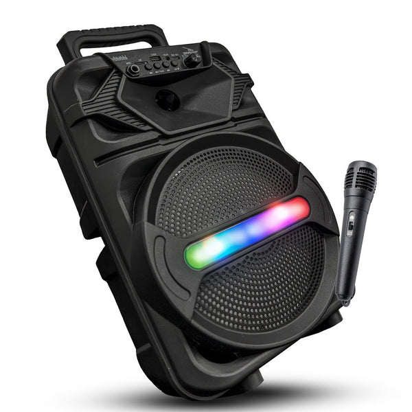 Caixa De Som Grande Bluetooth Potente + Microfone