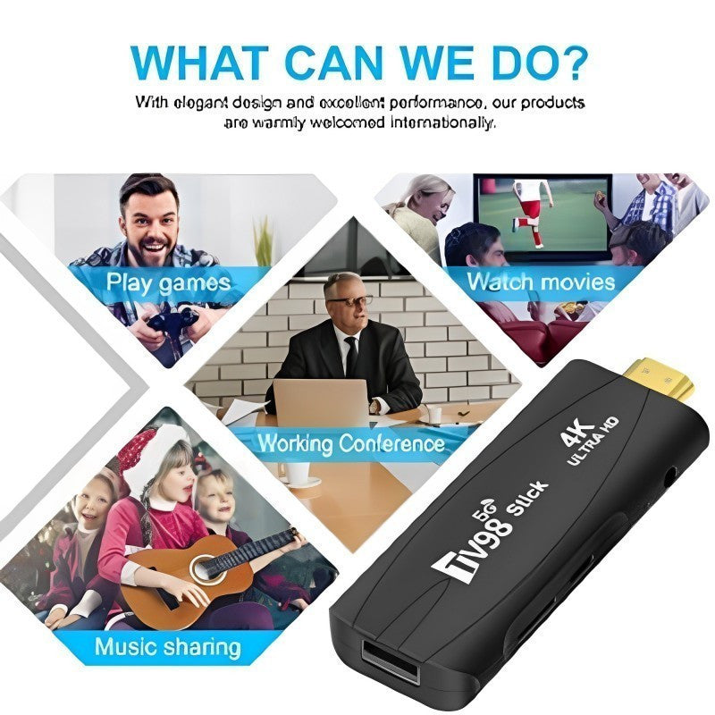 Smart Android  TV Box 4k  2.4G 5G WiFi Smart TV Box Quad Core