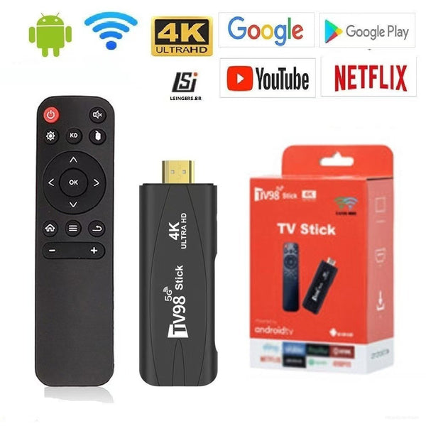 Smart Android  TV Box 4k  2.4G 5G WiFi Smart TV Box Quad Core