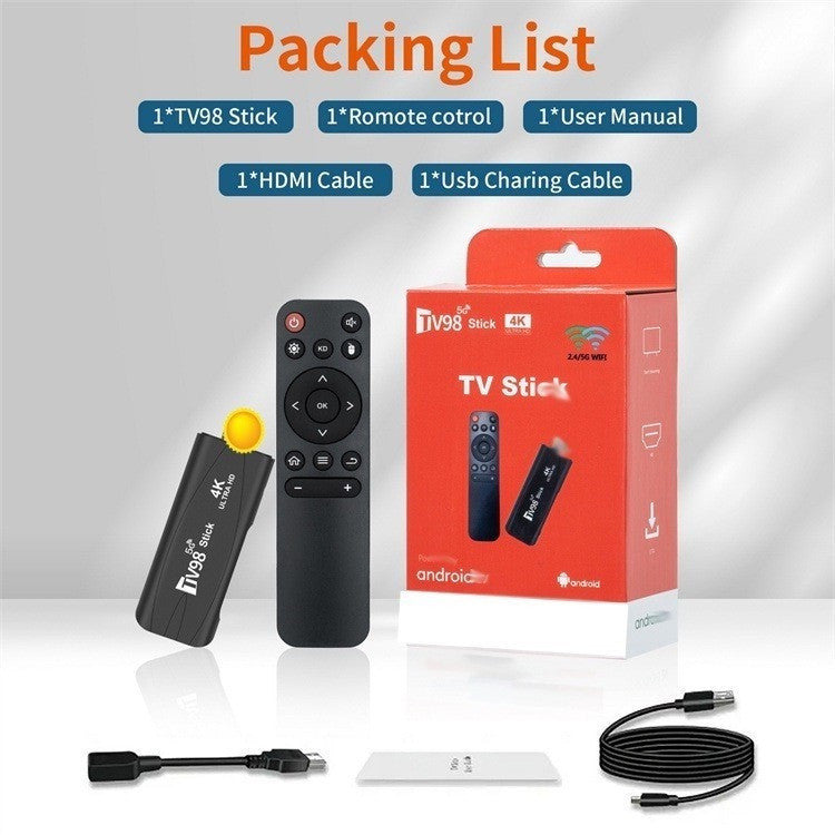 Smart Android  TV Box 4k  2.4G 5G WiFi Smart TV Box Quad Core