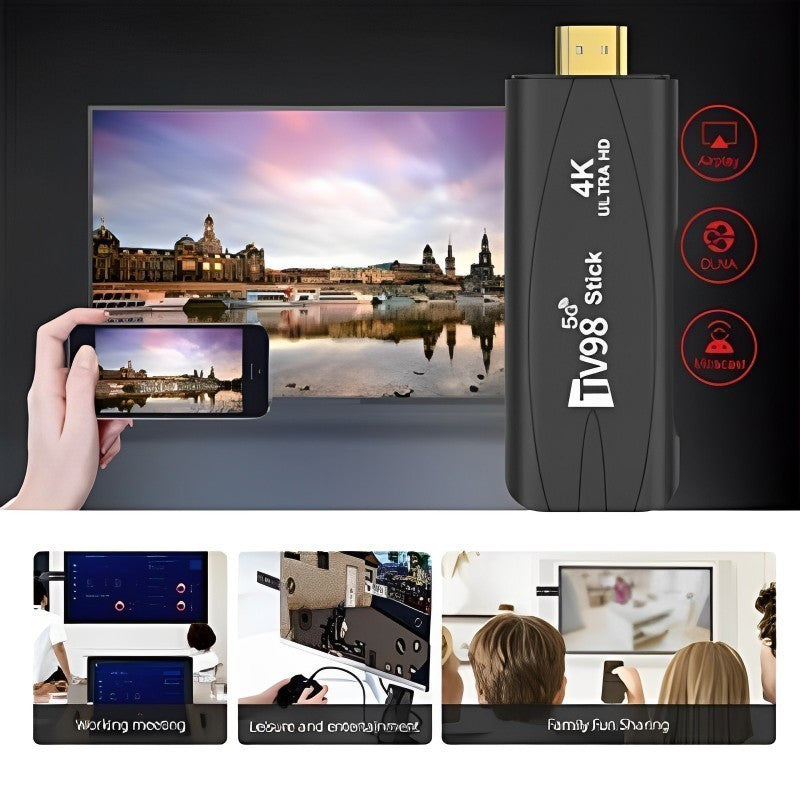 Smart Android  TV Box 4k  2.4G 5G WiFi Smart TV Box Quad Core