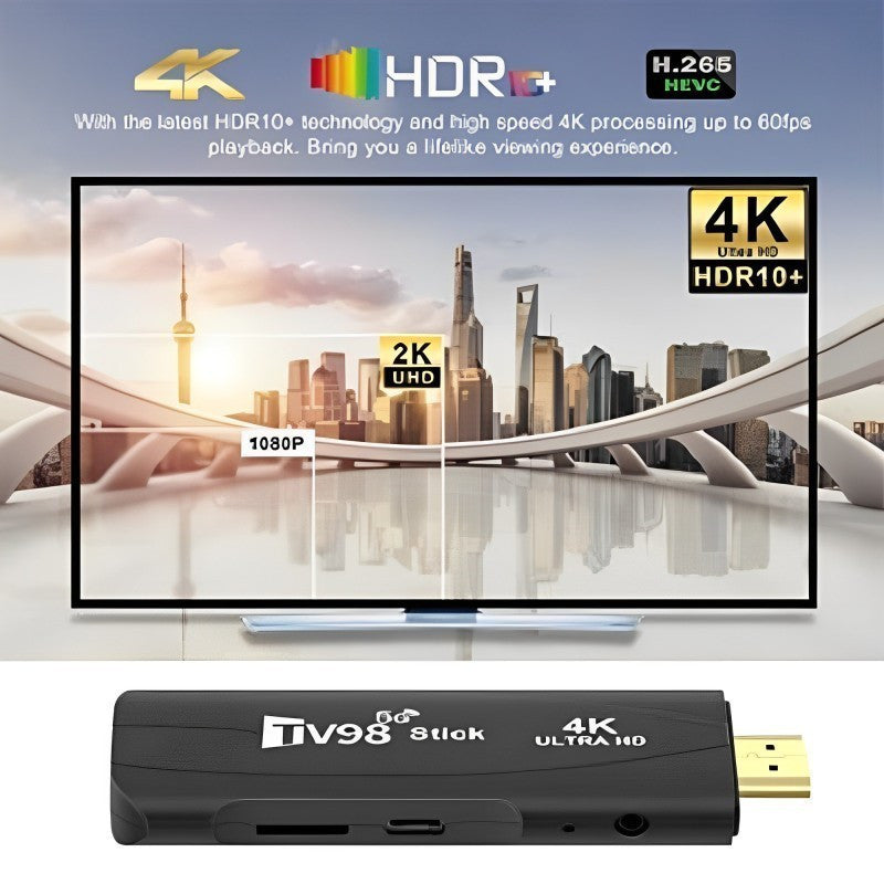 Smart Android  TV Box 4k  2.4G 5G WiFi Smart TV Box Quad Core