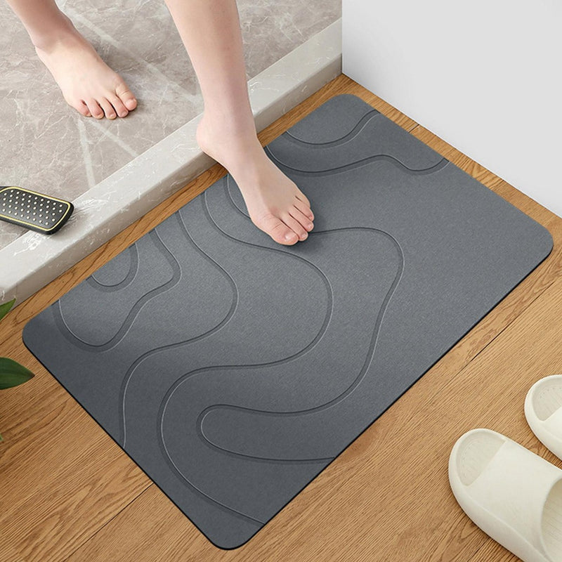 Tapete De Banho De Pedra Absorvente secagem rapida