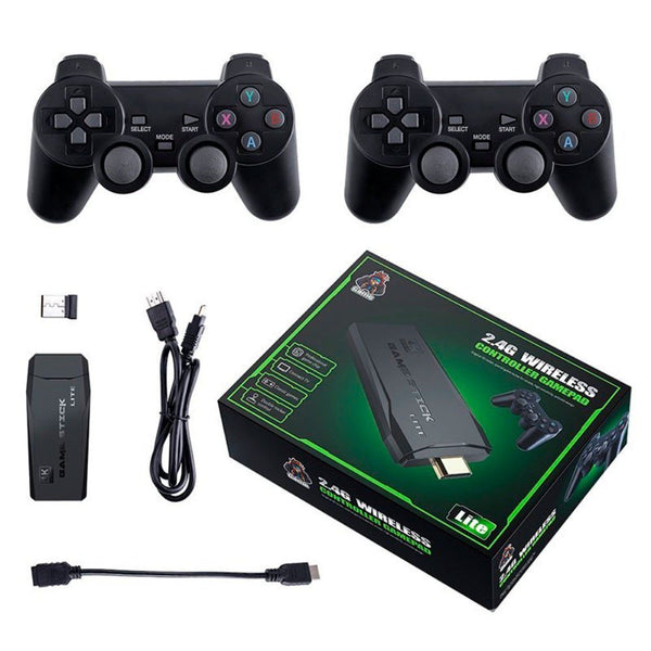 Videogame Stick 10mil 2 Controles Sem Fio Console  Portatil