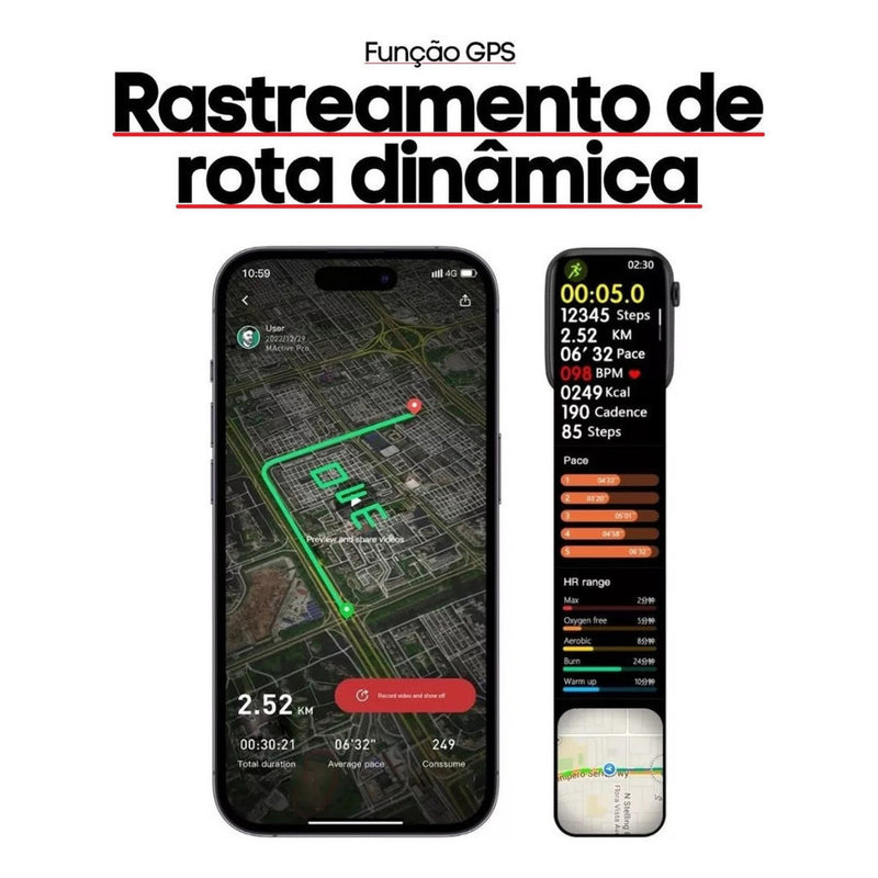 Smartwatch Relogio Serie 10 com NFC