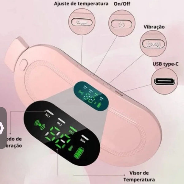 Cinta Compressa Térmica para Cólica Menstrual