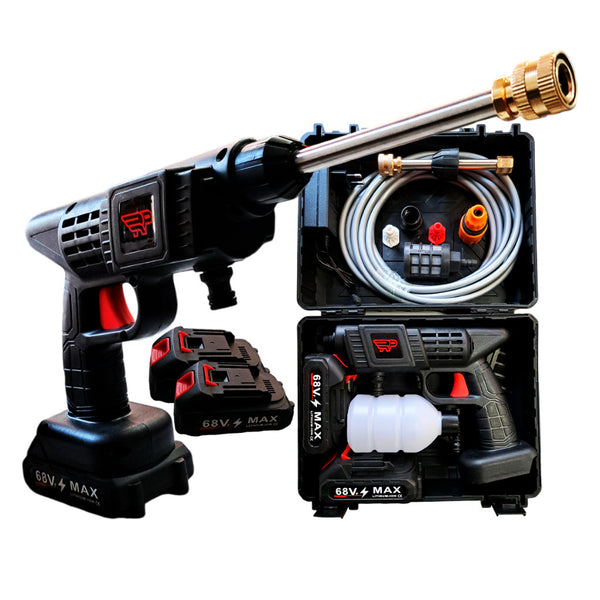 Lavadora Portátil de Alta Pressão 68V + 2 Baterias